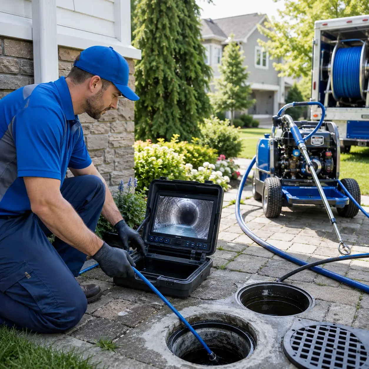 Outdoor drain cleaning professionals serving North English, IA